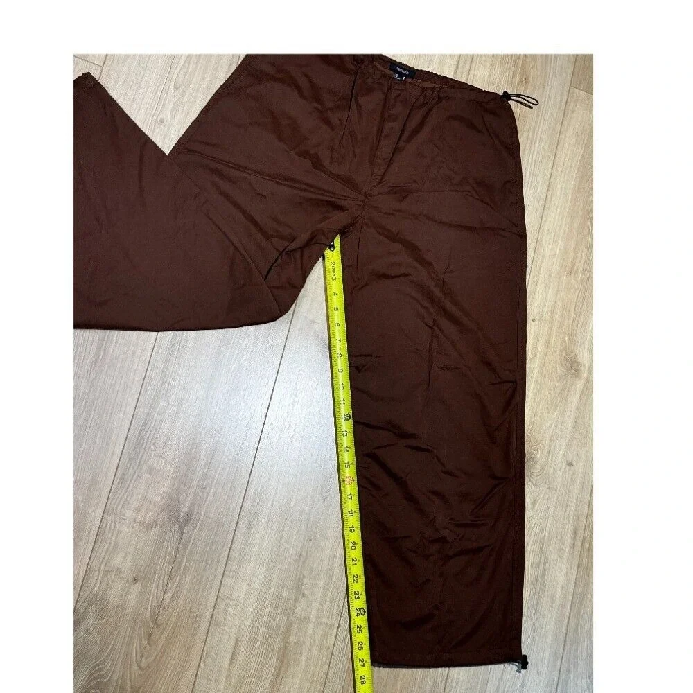 Forever 21 Wide Leg Lounge Pants Womens‎ Size M Drawstring Waist Brown Casual - Picture 6 of 11